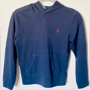 Polo Ralph Lauren Boy’s Navy cotton Jersey Hoodie